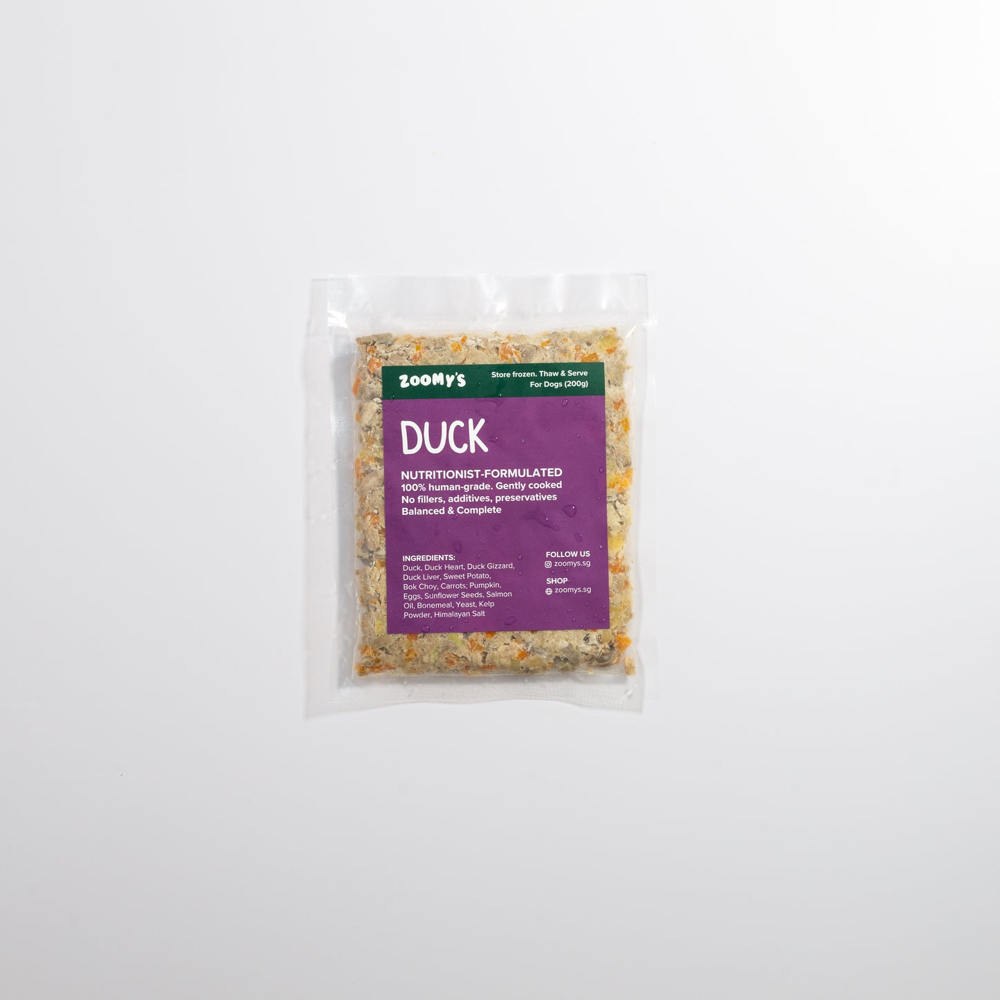 Duck Gently Cooked for Dogs (200g)