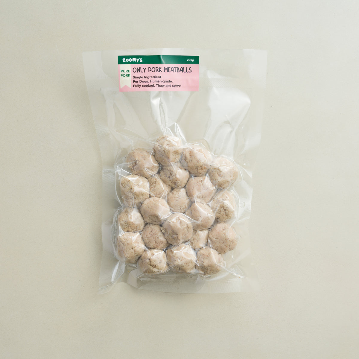 *NEW* Only Pork meatballs (200g).